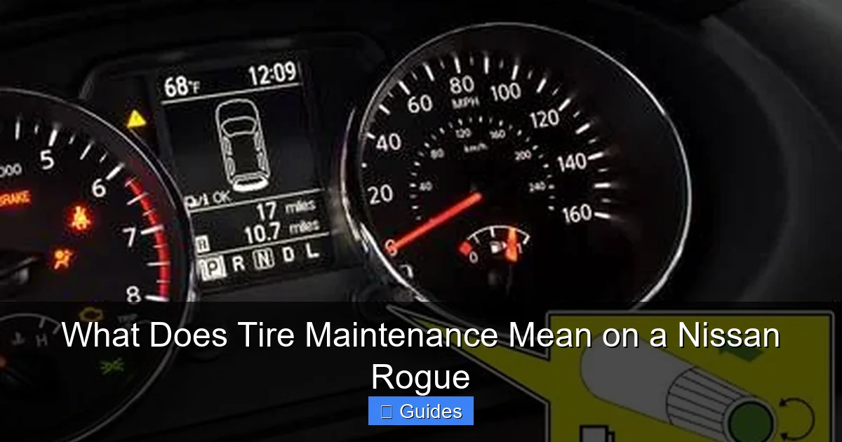 What Does Tire Maintenance Mean on a Nissan Rogue