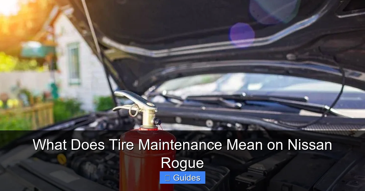 What Does Tire Maintenance Mean on Nissan Rogue