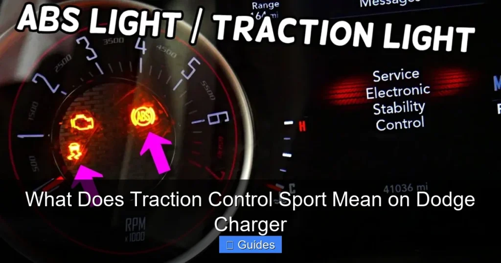 What Does Traction Control Sport Mean on Dodge Charger