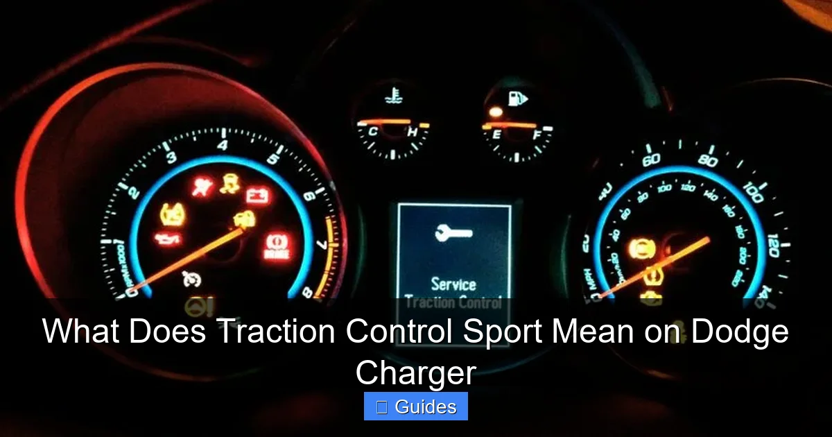 What Does Traction Control Sport Mean on Dodge Charger