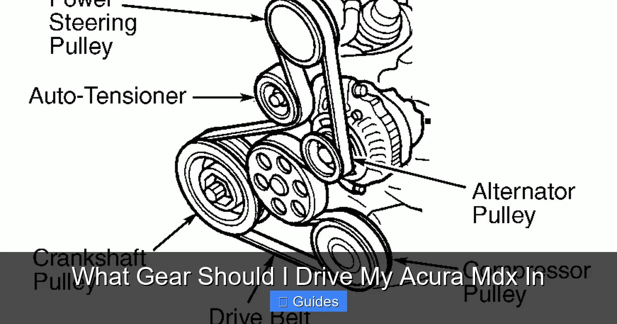 What Gear Should I Drive My Acura Mdx In
