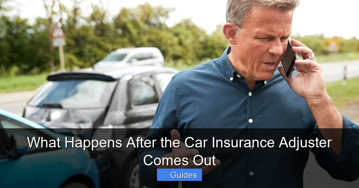 What Happens After the Car Insurance Adjuster Comes Out