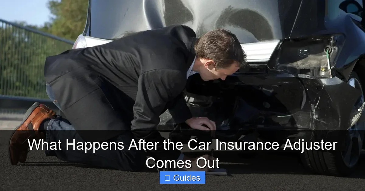 What Happens After the Car Insurance Adjuster Comes Out
