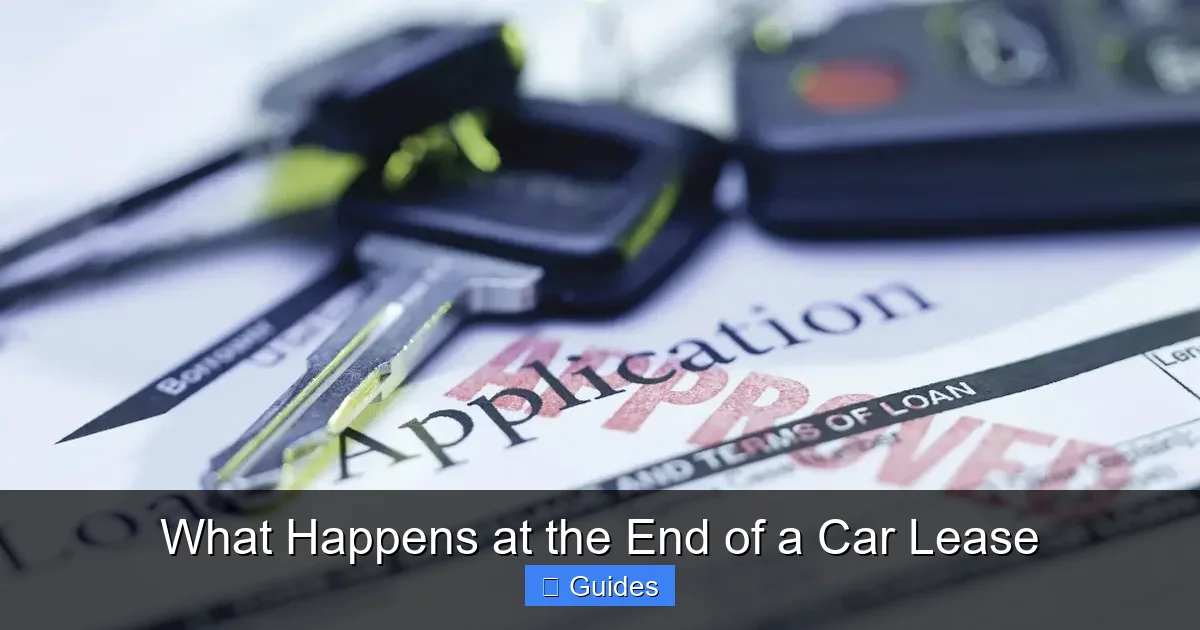 What Happens at the End of a Car Lease