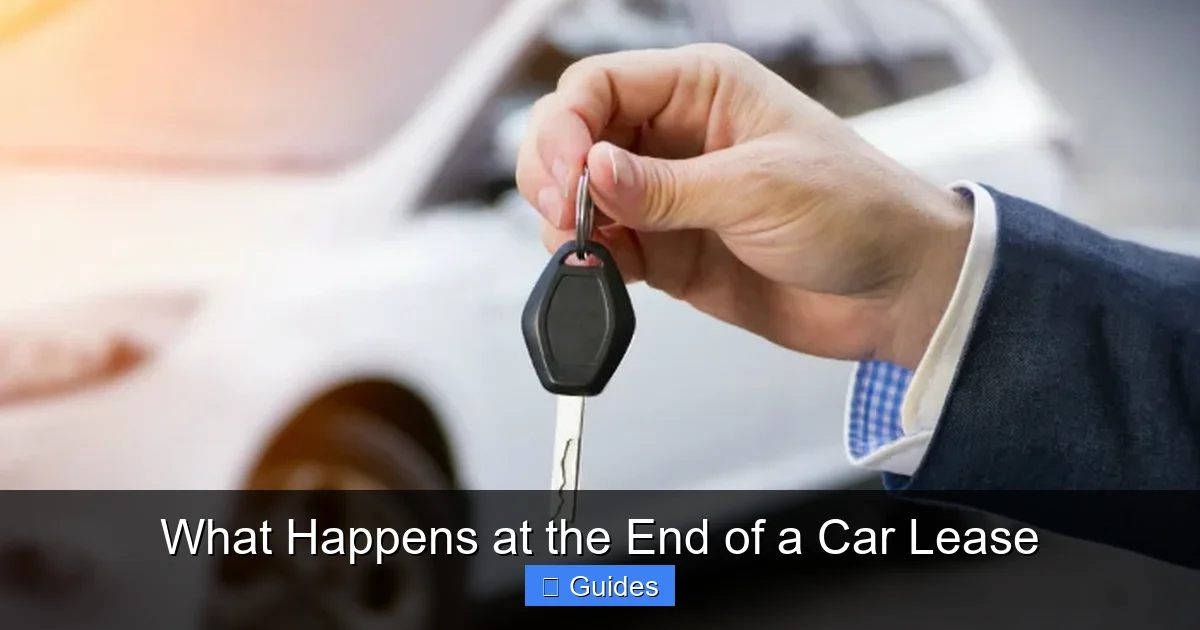What Happens at the End of a Car Lease
