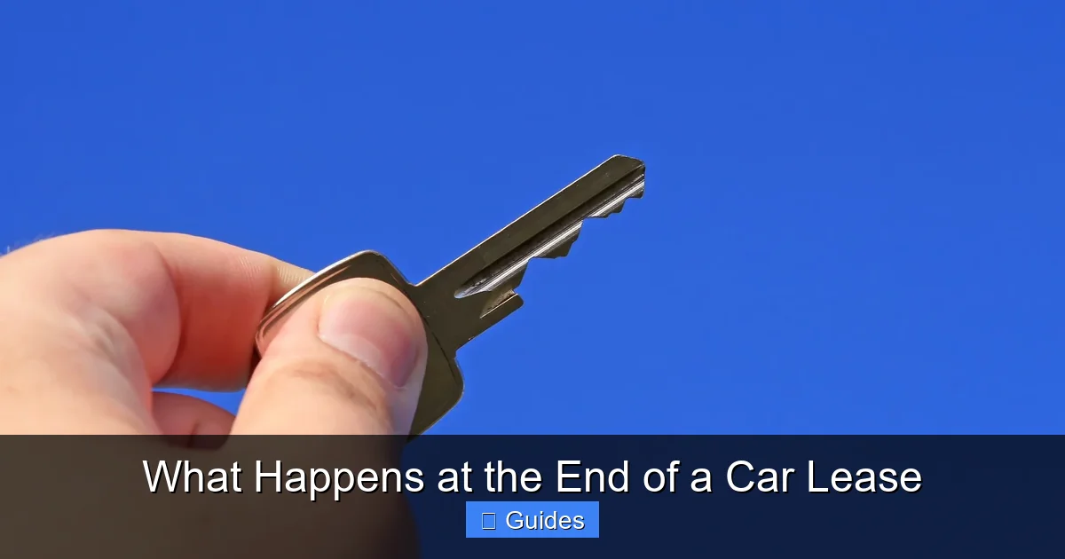 What Happens at the End of a Car Lease