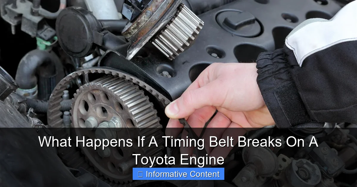 What Happens If A Timing Belt Breaks On A Toyota Engine