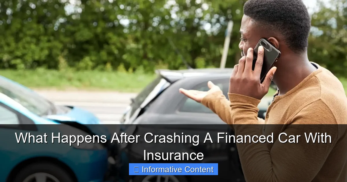 What Happens After Crashing A Financed Car With Insurance