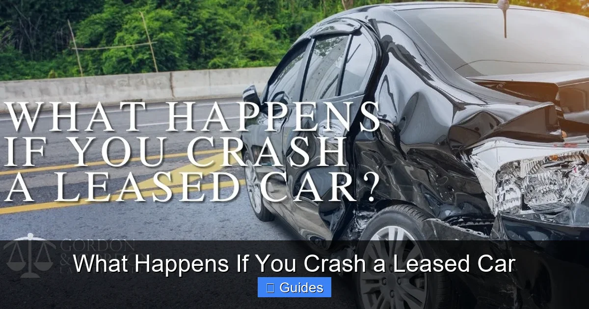 What Happens If You Crash a Leased Car