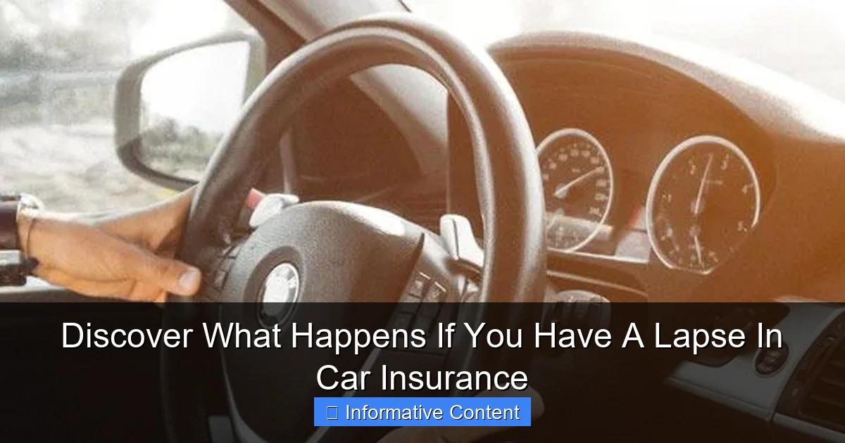 Discover What Happens If You Have A Lapse In Car Insurance