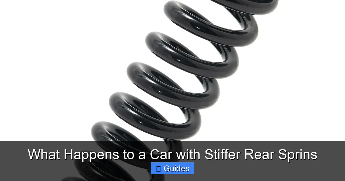 What Happens to a Car with Stiffer Rear Sprins