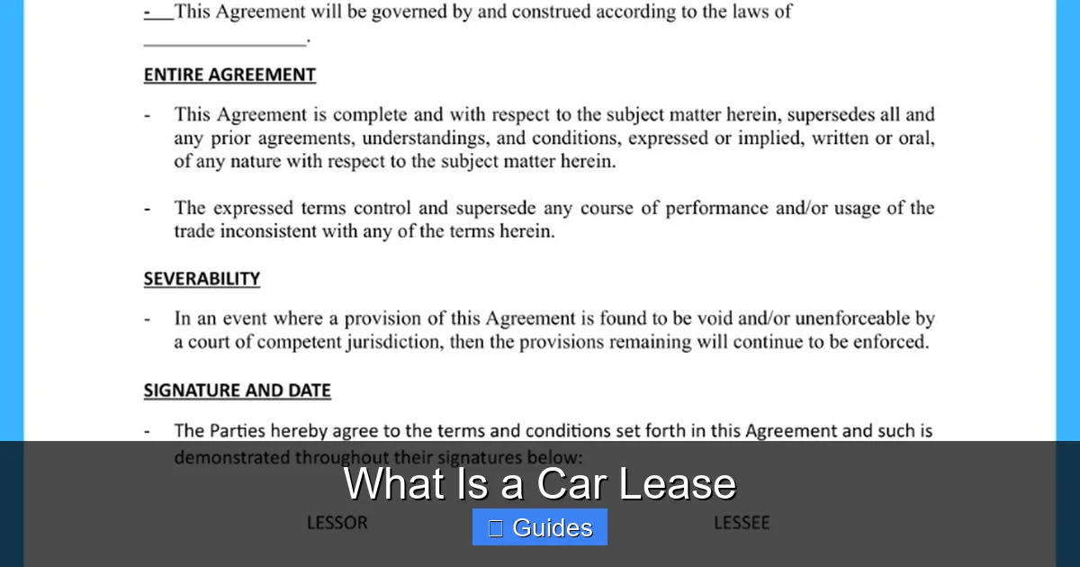 What Is a Car Lease