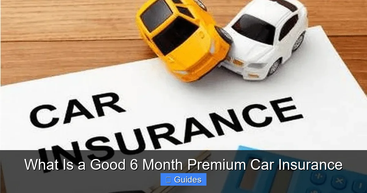 What Is a Good 6 Month Premium Car Insurance
