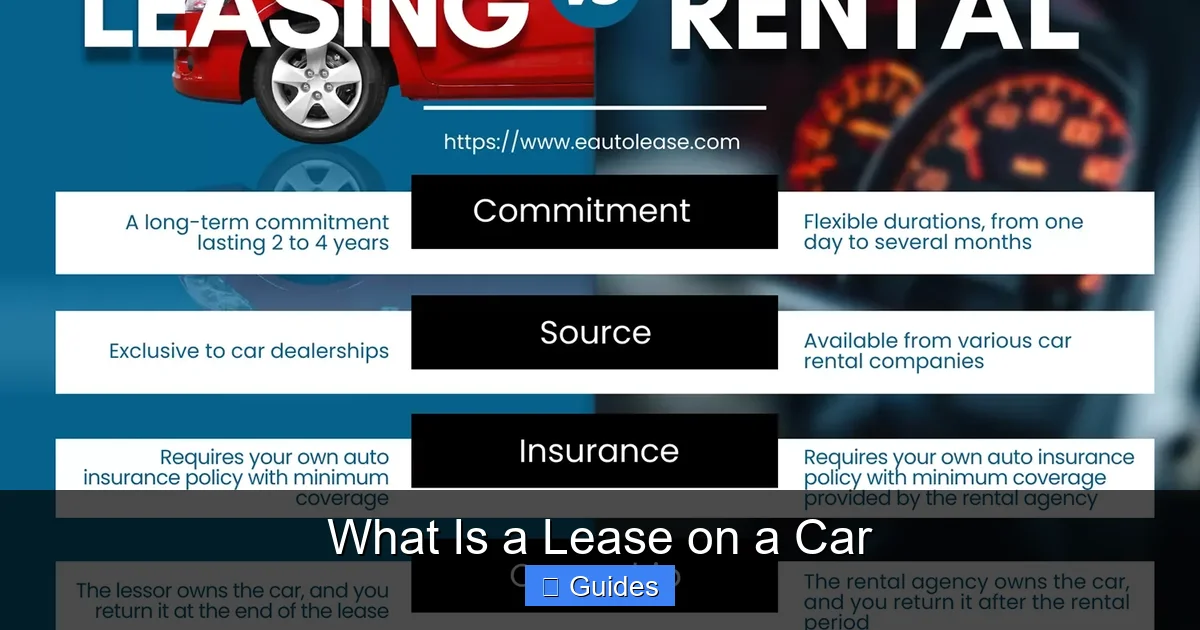 What Is a Lease on a Car