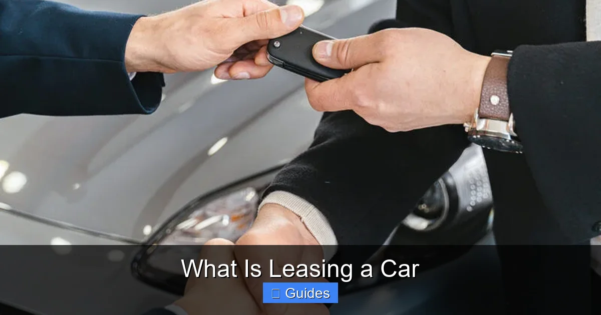 What Is Leasing a Car