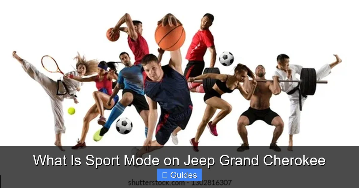 What Is Sport Mode on Jeep Grand Cherokee