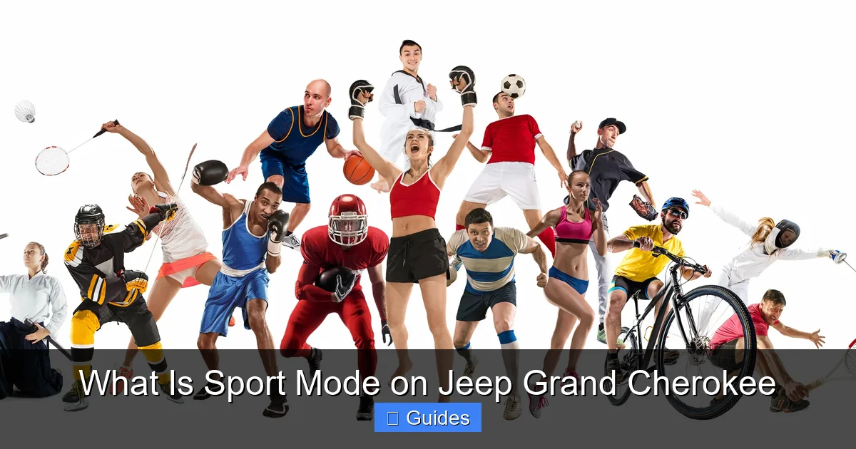 What Is Sport Mode on Jeep Grand Cherokee