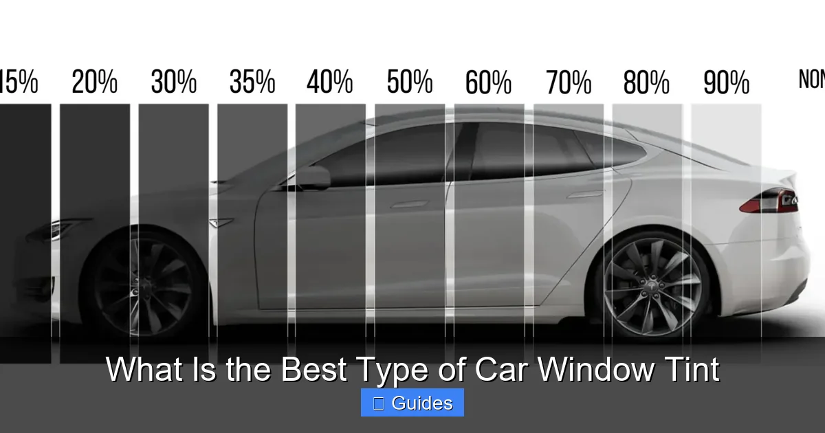 What Is the Best Type of Car Window Tint