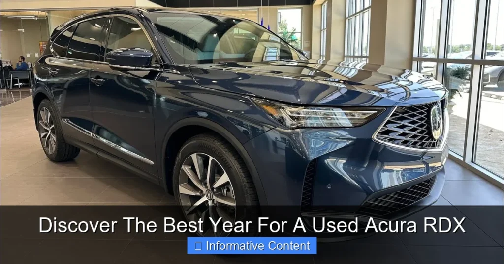 Discover The Best Year For A Used Acura RDX