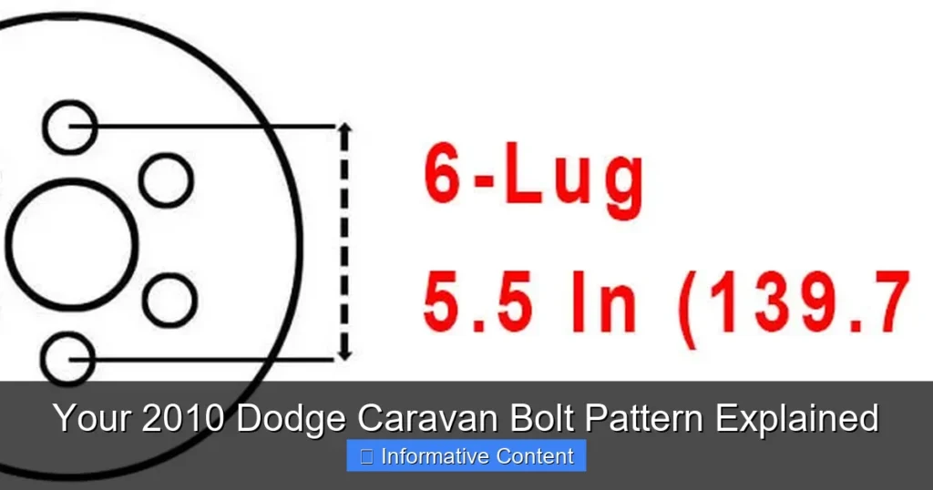 Your 2010 Dodge Caravan Bolt Pattern Explained