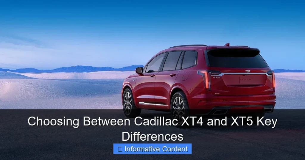 Choosing Between Cadillac XT4 and XT5 Key Differences