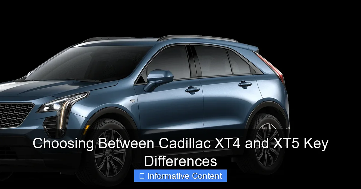 Choosing Between Cadillac XT4 and XT5 Key Differences