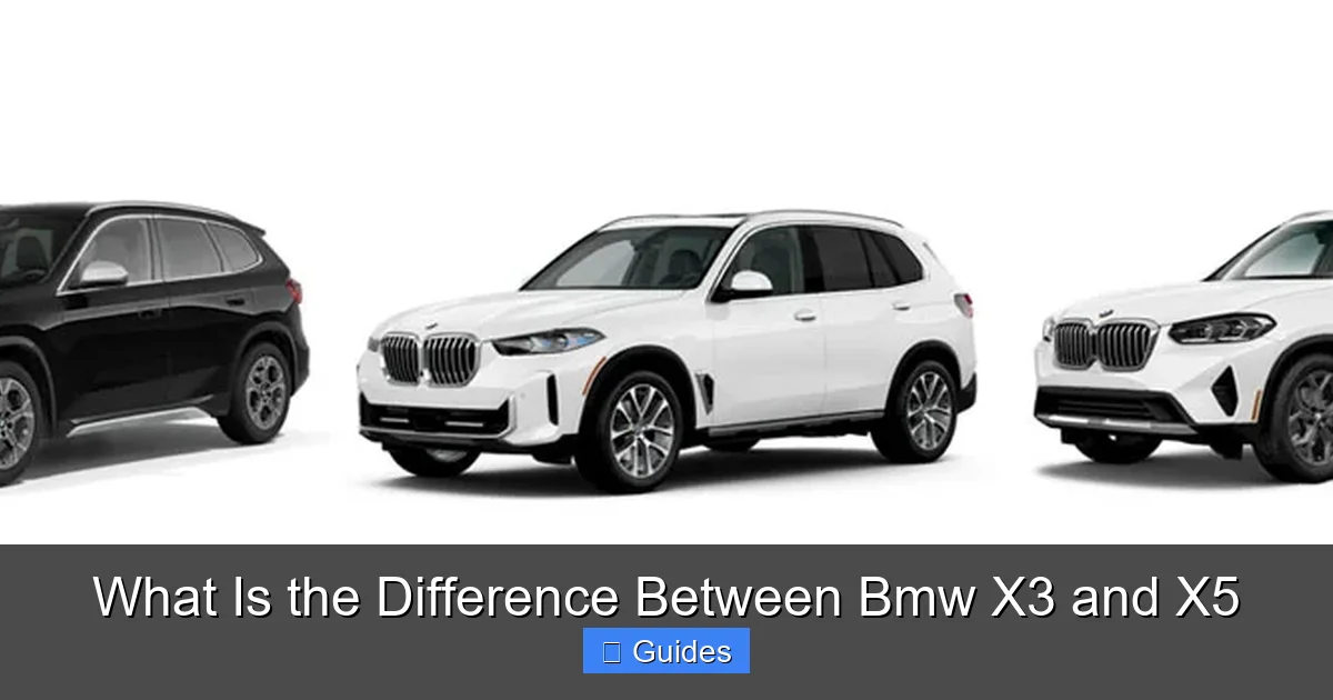 What Is the Difference Between Bmw X3 and X5