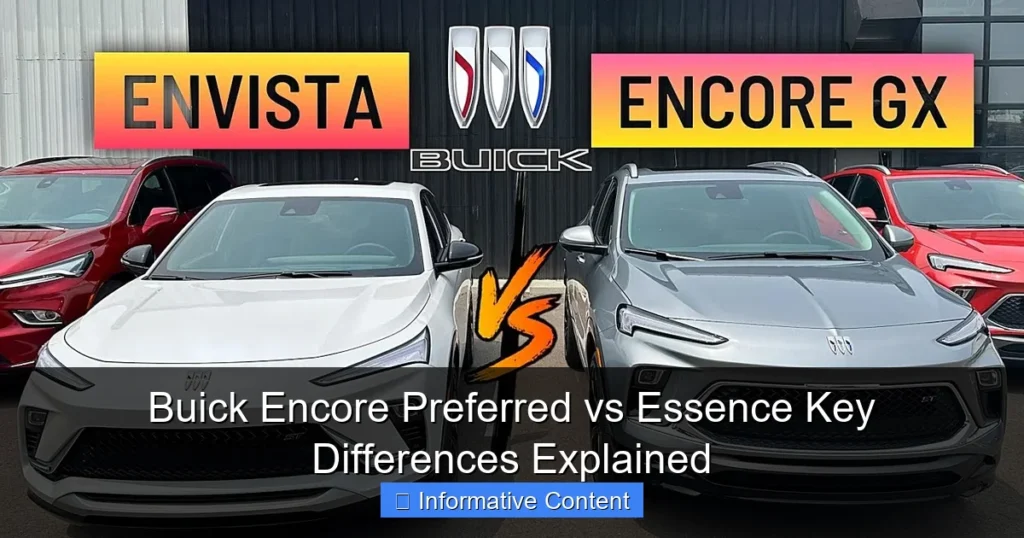 Buick Encore Preferred vs Essence Key Differences Explained