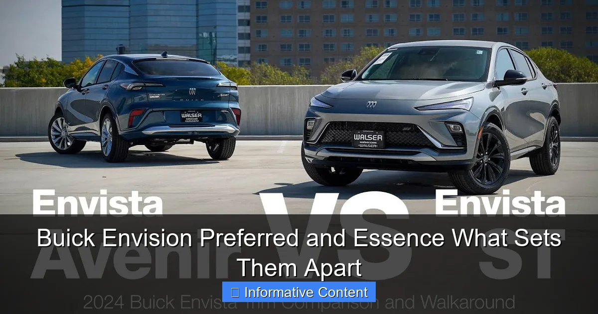 Buick Envision Preferred and Essence What Sets Them Apart