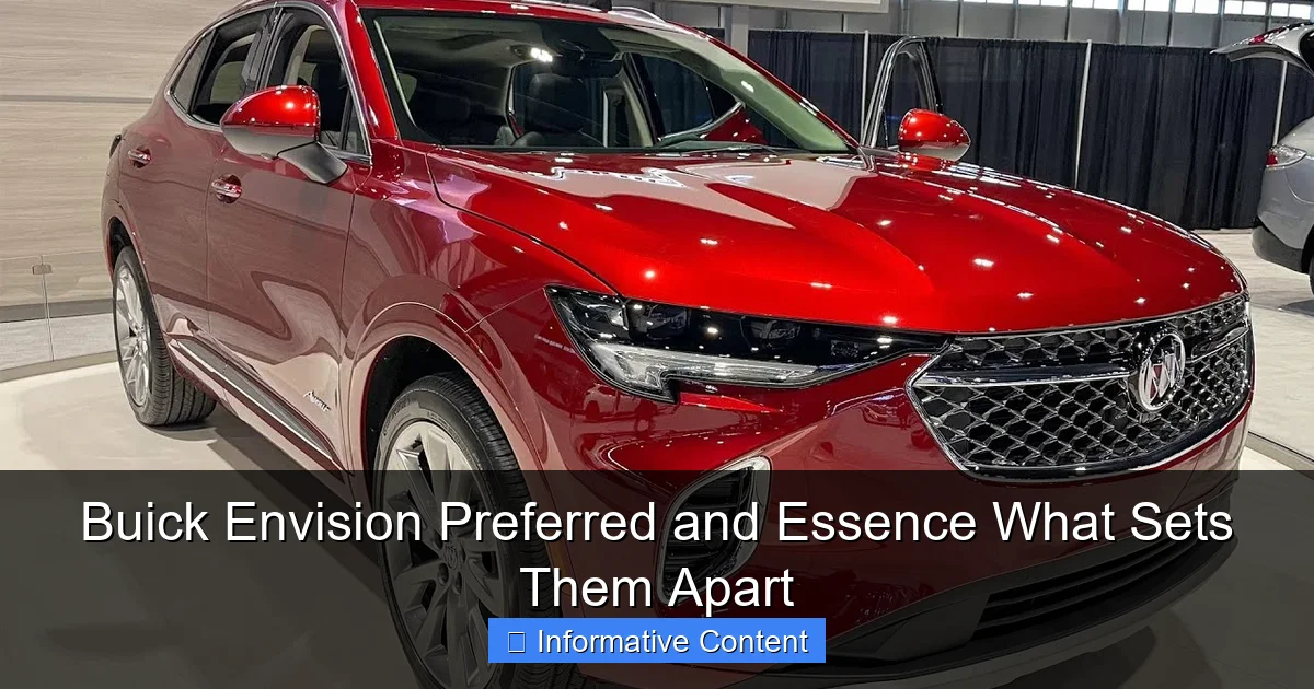 Buick Envision Preferred and Essence What Sets Them Apart