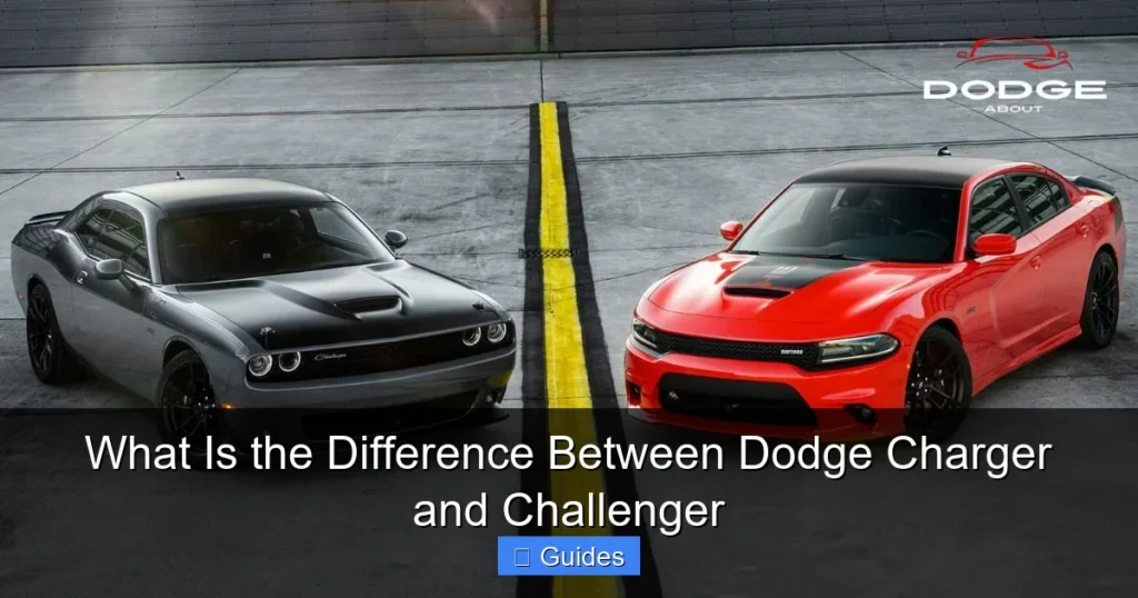 What Is the Difference Between Dodge Charger and Challenger