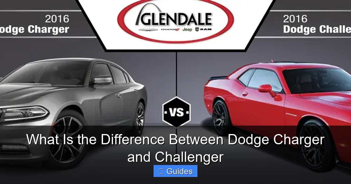 What Is the Difference Between Dodge Charger and Challenger