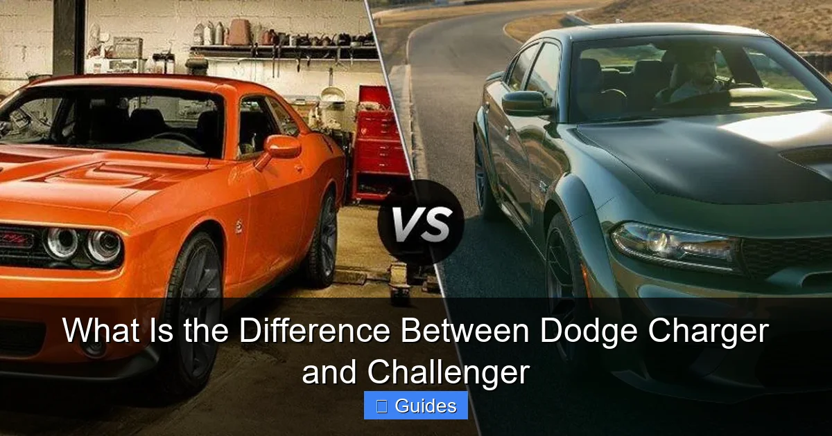 What Is the Difference Between Dodge Charger and Challenger