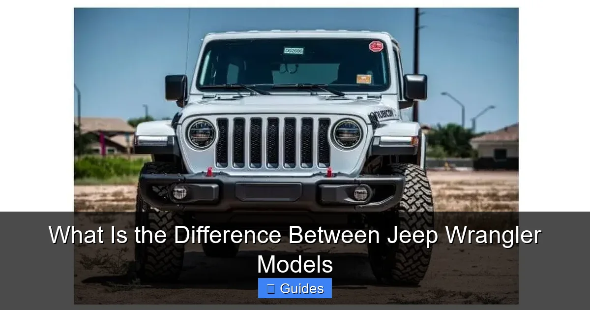 What Is the Difference Between Jeep Wrangler Models