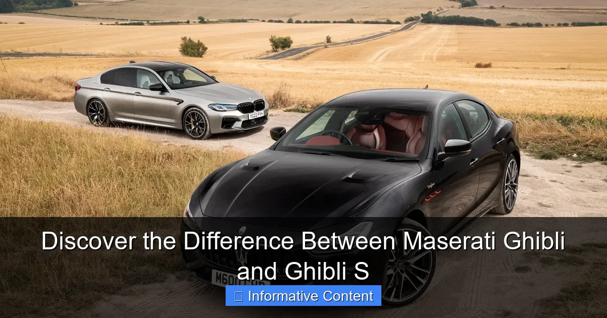 Discover the Difference Between Maserati Ghibli and Ghibli S