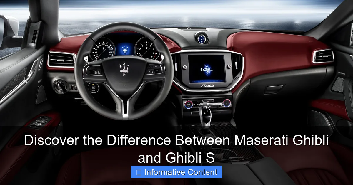 Discover the Difference Between Maserati Ghibli and Ghibli S