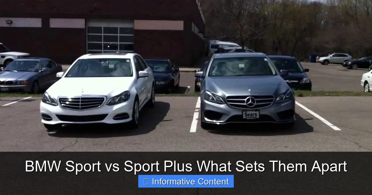 BMW Sport vs Sport Plus What Sets Them Apart