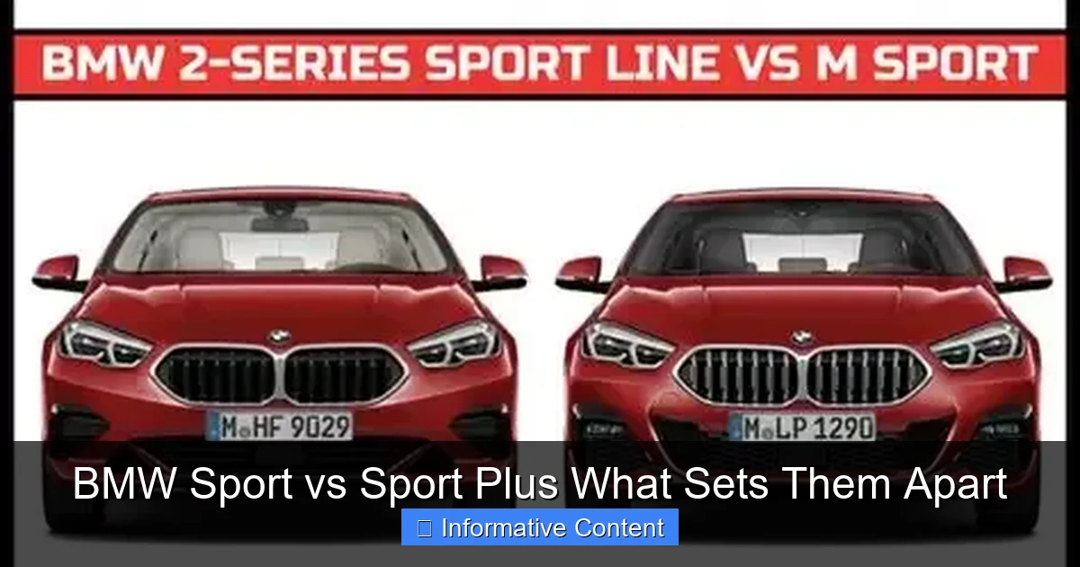BMW Sport vs Sport Plus What Sets Them Apart