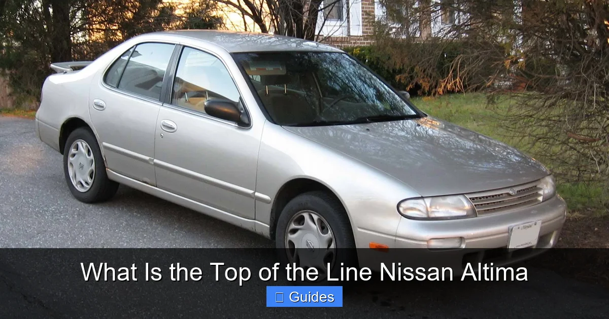 What Is the Top of the Line Nissan Altima