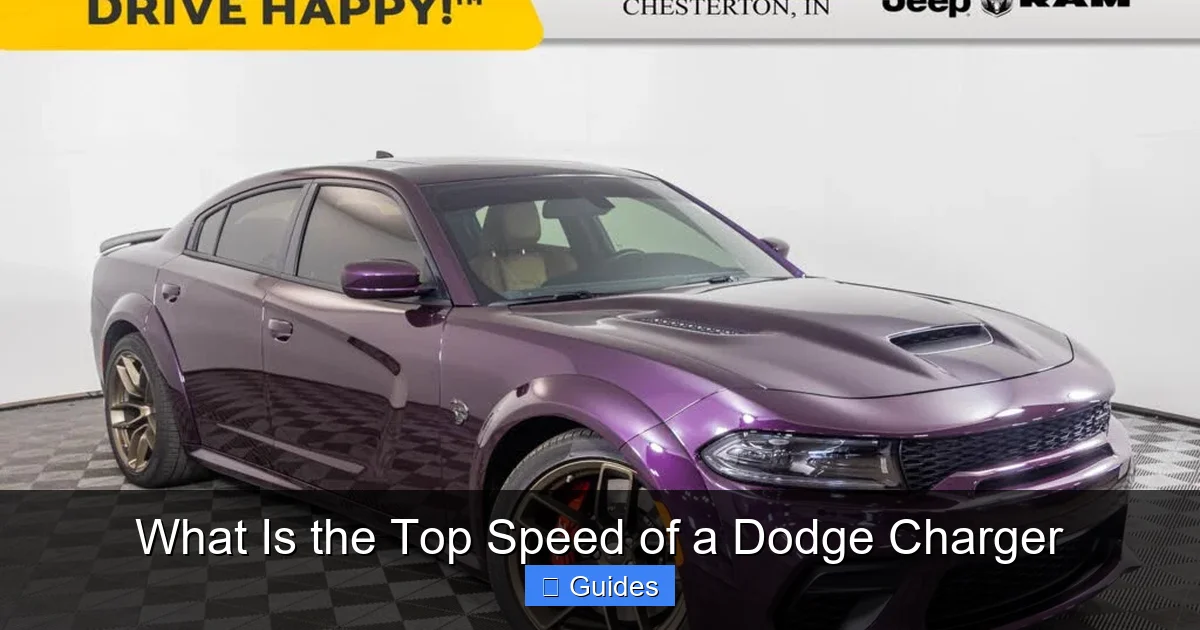 What Is the Top Speed of a Dodge Charger