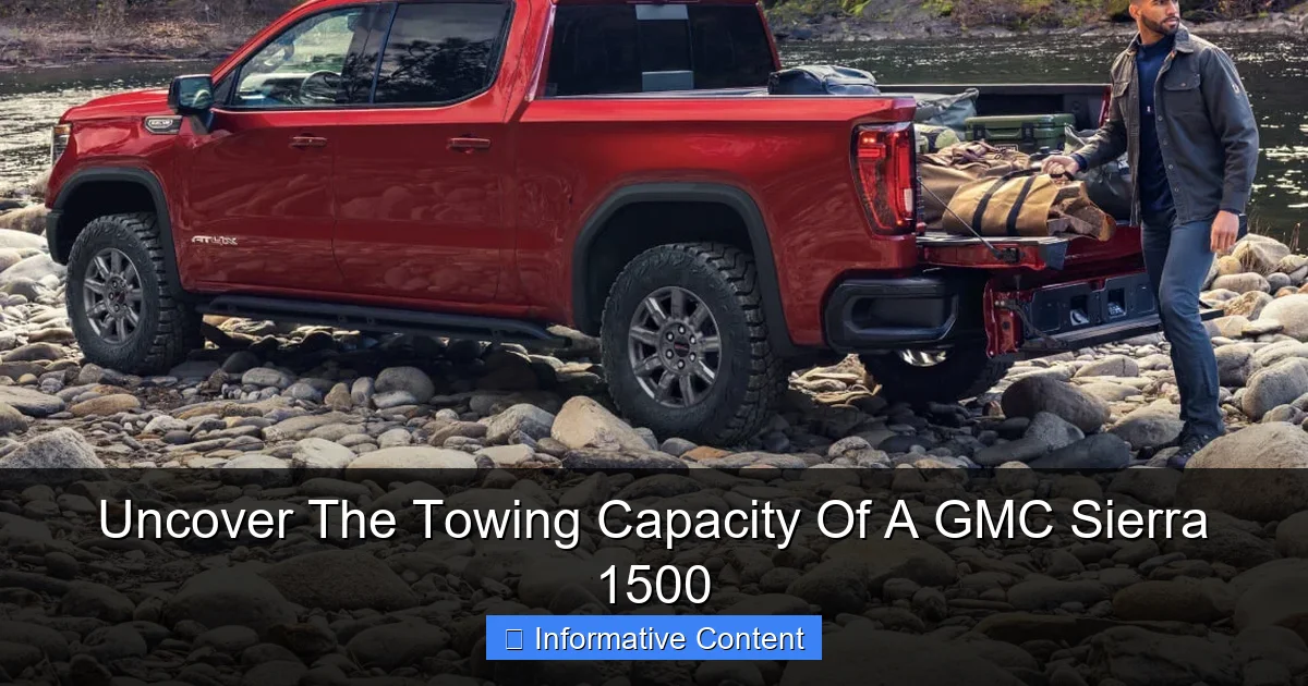 Uncover The Towing Capacity Of A GMC Sierra 1500