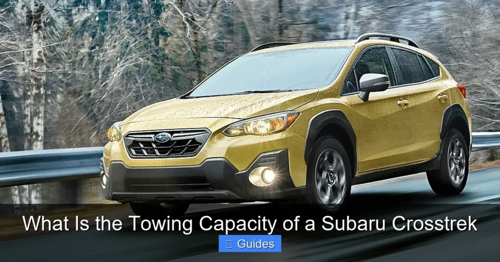 What Is the Towing Capacity of a Subaru Crosstrek
