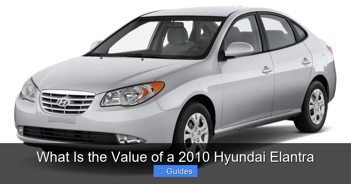 What Is the Value of a 2010 Hyundai Elantra