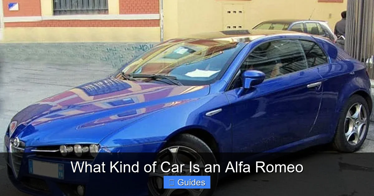 What Kind of Car Is an Alfa Romeo