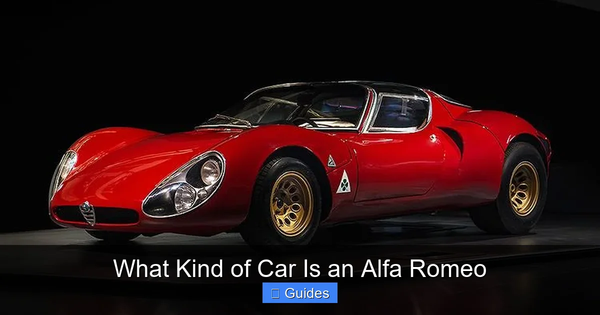 What Kind of Car Is an Alfa Romeo