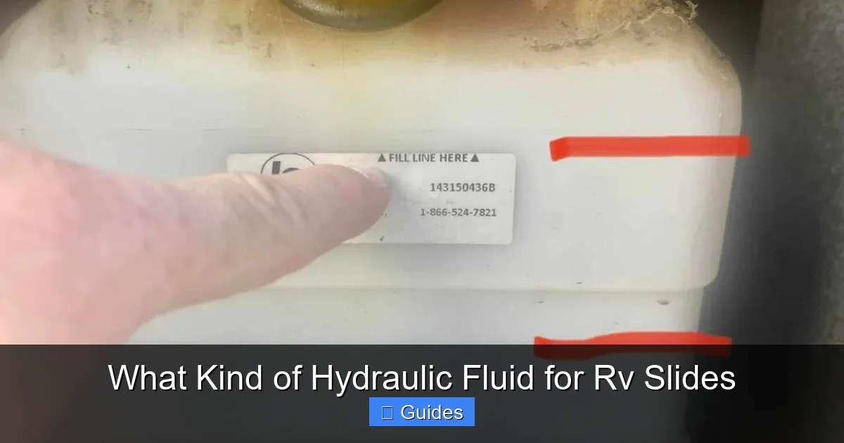 What Kind of Hydraulic Fluid for Rv Slides