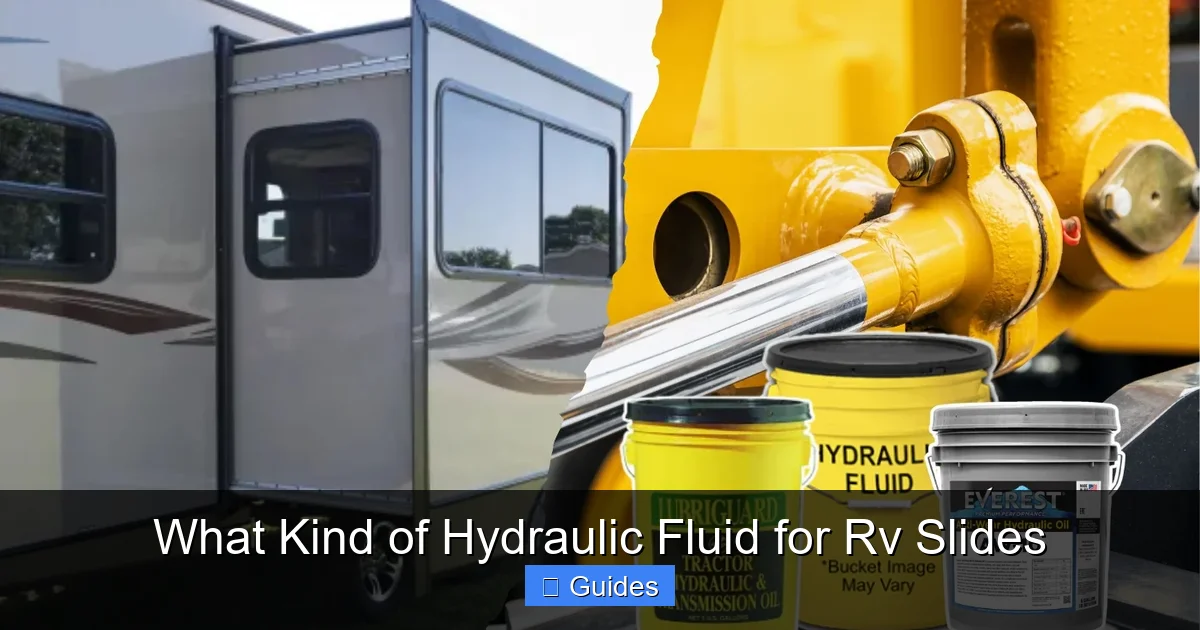 What Kind of Hydraulic Fluid for Rv Slides