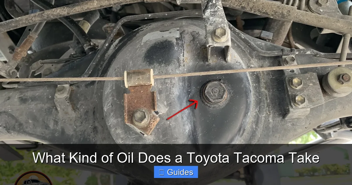 What Kind of Oil Does a Toyota Tacoma Take
