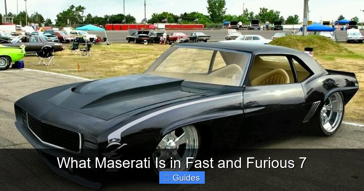 What Maserati Is in Fast and Furious 7