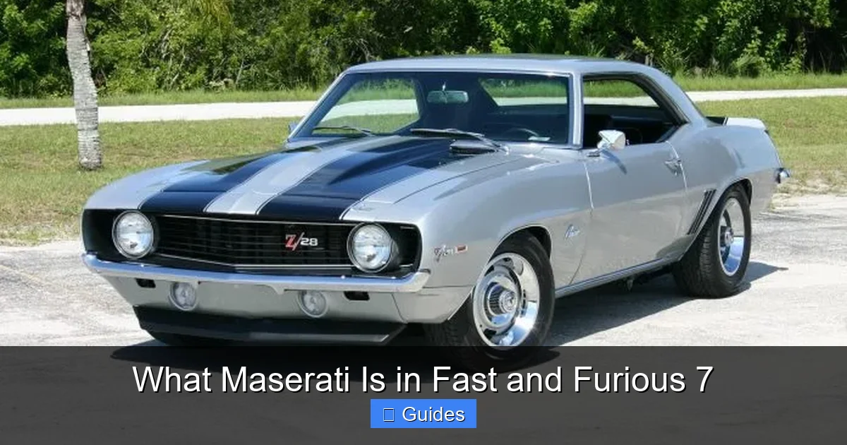 What Maserati Is in Fast and Furious 7